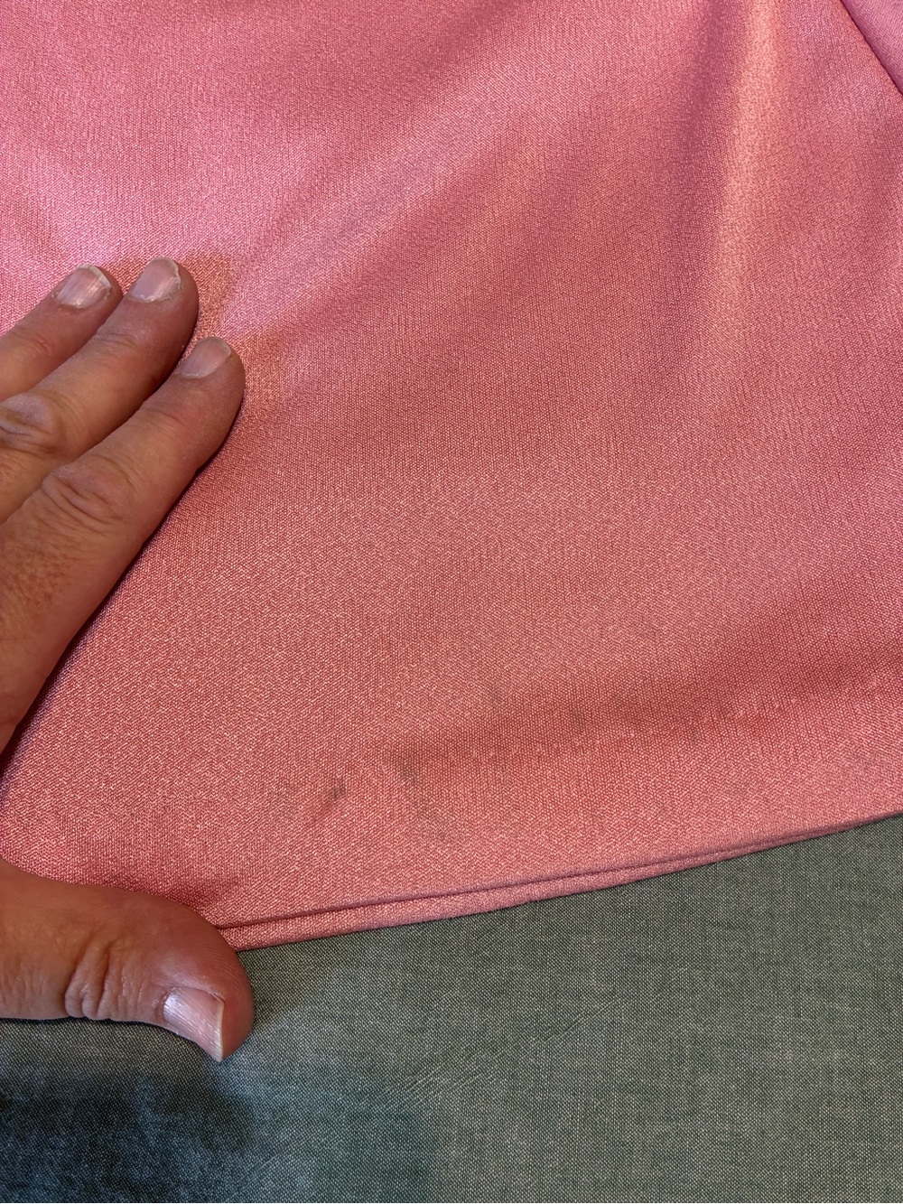Vintage 70s Grecian Goddess Deep Plunge Pink Medium Maxi Dress - Picture 13 of 13